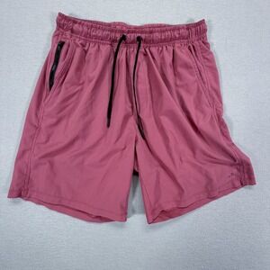 Layer 8 Athletic Shorts Mens M Mauve Quick-Dry Drawstring Pockets